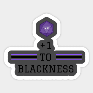 +1 To Blackness Variant Text Sticker